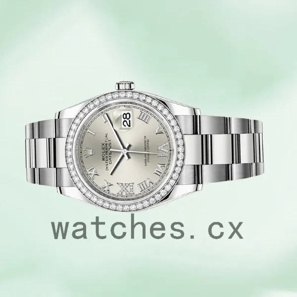 Rolex Datejust 36mm m126284rbr-0022 Ladies Automatic Silver Dial - Image 3