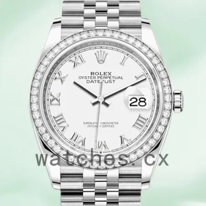 Rolex Datejust 36mm Ladies m126284rbr-0017 White Dial