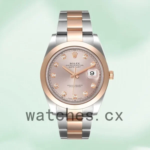 Rolex Datejust Men's 41mm m126301-0007 Pink Dial - Image 2