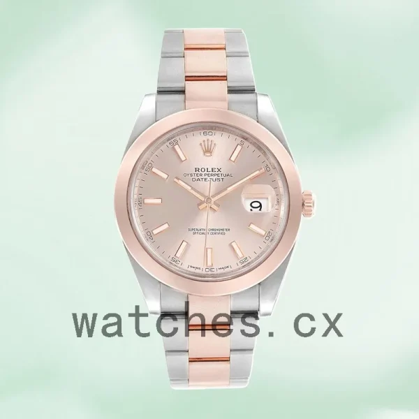 Rolex Datejust Men's 41mm m126301-0009 Oyster Bracelet/Jubilee Bracelet Pink Dial - Image 2