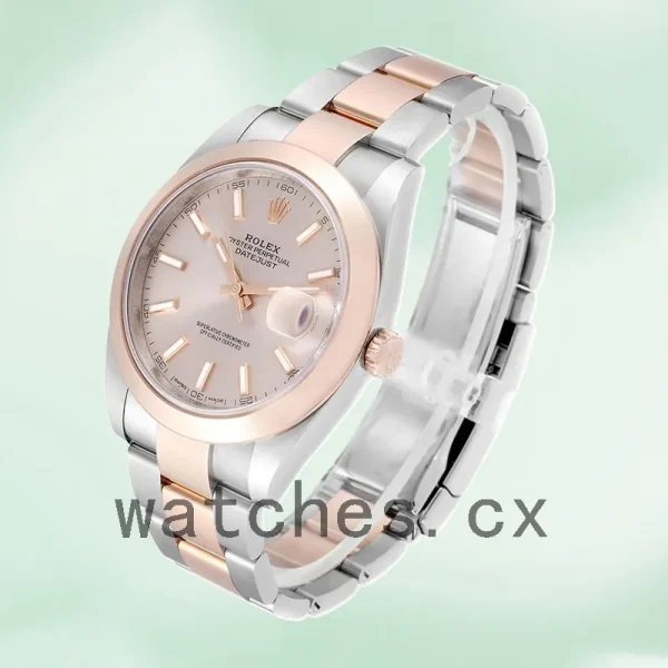 Rolex Datejust Men's 41mm m126301-0009 Oyster Bracelet/Jubilee Bracelet Pink Dial - Image 3