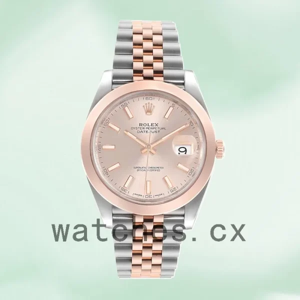 Rolex Datejust Men's 41mm m126301-0009 Oyster Bracelet/Jubilee Bracelet Pink Dial - Image 5