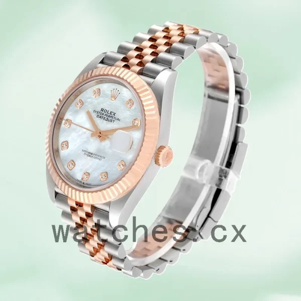 Rolex Datejust m126331-0014 41mm Men's Jubilee Bracelet White Mother of Pearl Dial - Image 3