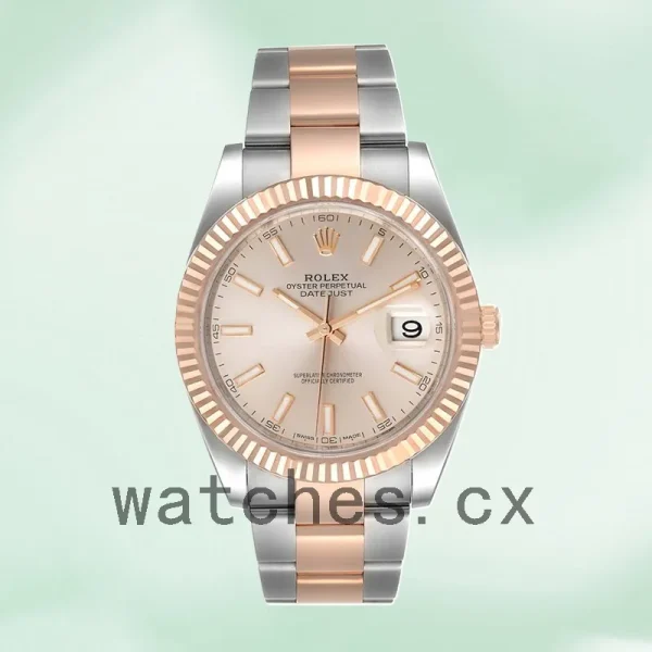 Rolex Datejust 41mm m126331-0009 Men's Pink Dial - Image 2