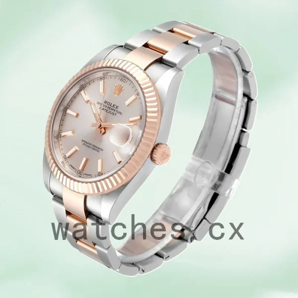 Rolex Datejust 41mm m126331-0009 Men's Pink Dial - Image 3