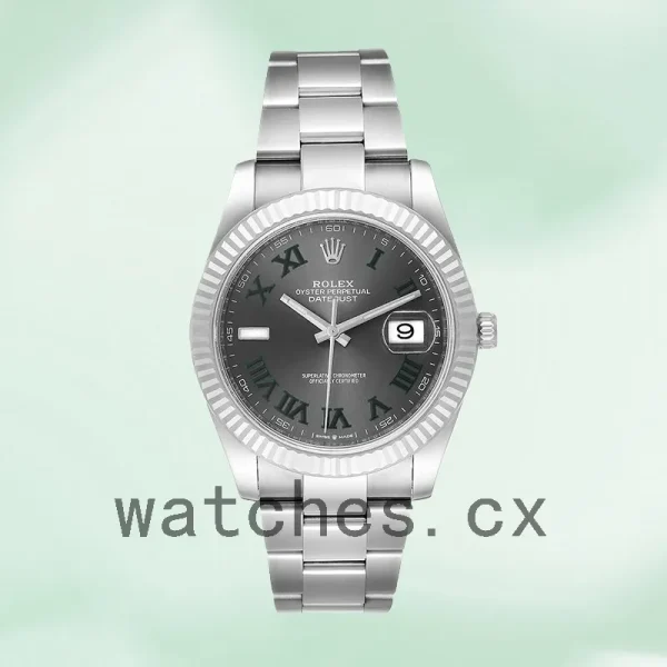 Rolex Datejust m126334-0021 41mm Men's Oyster Bracelet Silver-tone - Image 2