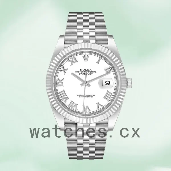 Rolex Datejust 126334WRJ Men's 41mm Silver-tone Jubilee Bracelet - Image 2