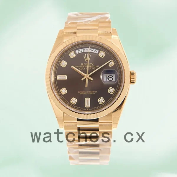 Rolex Day-date 36mm m128238-0022 Unisex Gold-tone - Image 2