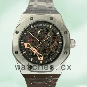 Audemars Piguet Royal Oak 42mm Men's 15407ST.OO.1220ST.01 Black Dial