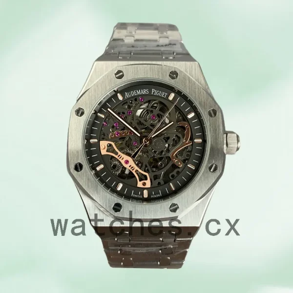 Audemars Piguet Royal Oak 42mm Men's 15407ST.OO.1220ST.01 Black Dial - Image 2