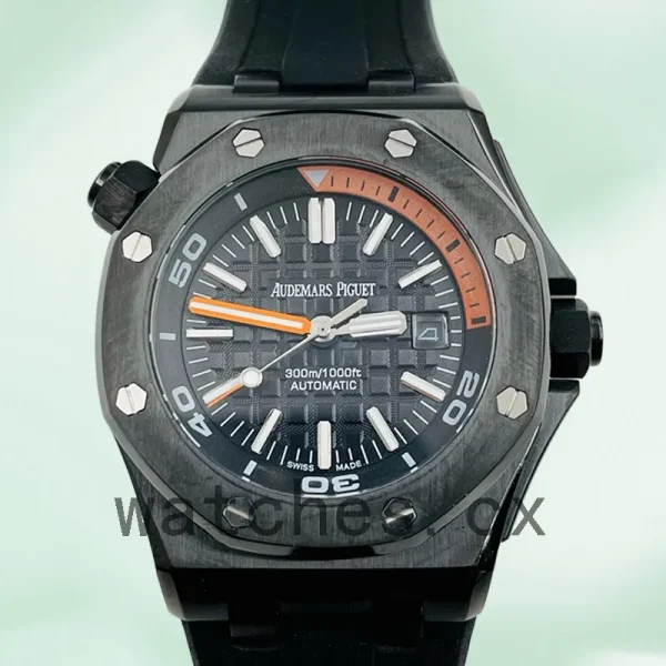 Audemars Piguet Royal Oak Offshore 42mm Men's 15707CE.OO.A002CA.01 Rubber Band Black Dial
