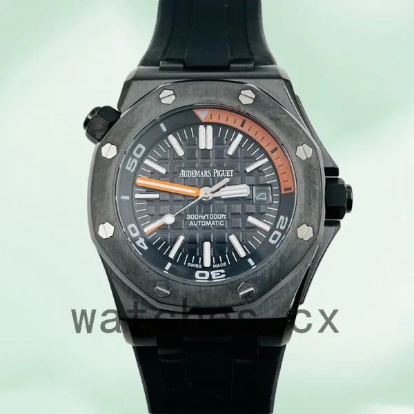 Audemars Piguet Royal Oak Offshore 42mm Men's 15707CE.OO.A002CA.01 Rubber Band Black Dial - Image 2