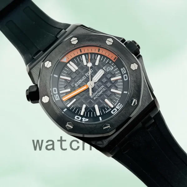 Audemars Piguet Royal Oak Offshore 42mm Men's 15707CE.OO.A002CA.01 Rubber Band Black Dial - Image 3