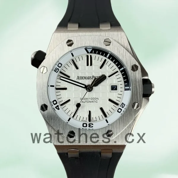 Audemars Piguet Royal Oak Offshore Men's 42mm 15710ST.OO.A002CA.02 White Dial - Image 2