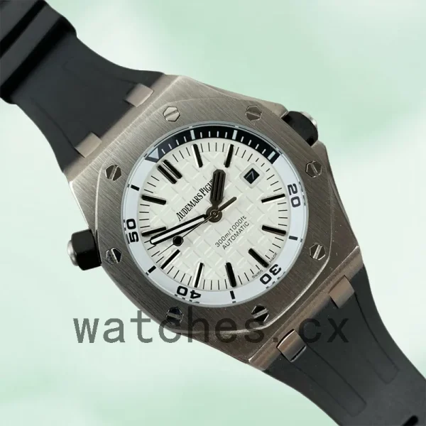 Audemars Piguet Royal Oak Offshore Men's 42mm 15710ST.OO.A002CA.02 White Dial - Image 3