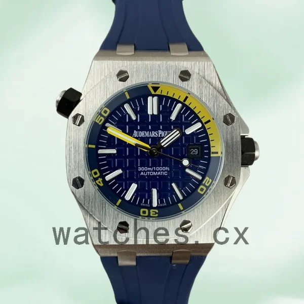 Audemars Piguet Royal Oak Offshore Men's 15710ST.OO.A027CA.01 42mm Blue Dial - Image 2
