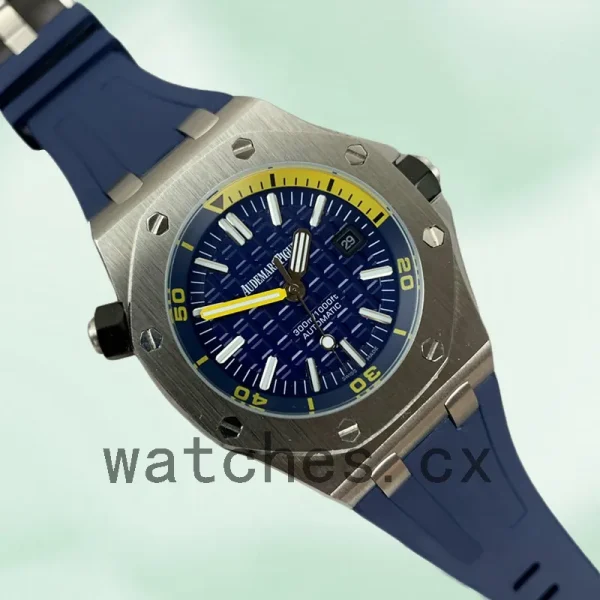 Audemars Piguet Royal Oak Offshore Men's 15710ST.OO.A027CA.01 42mm Blue Dial - Image 3
