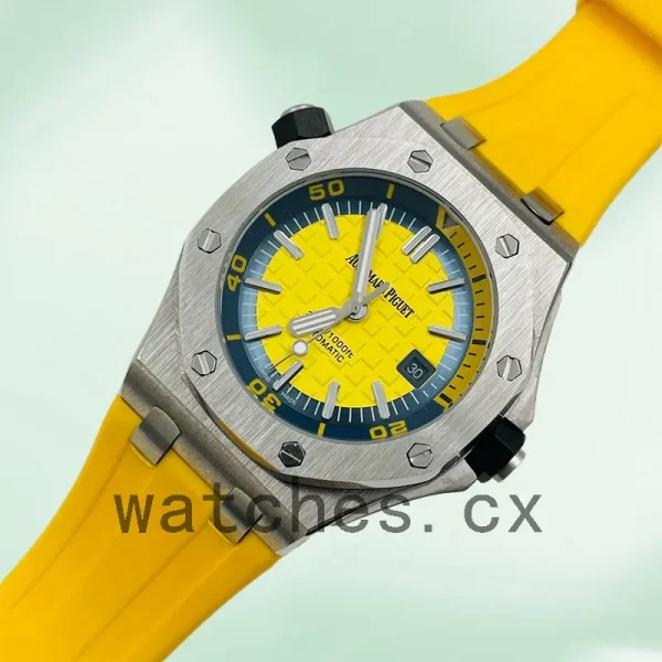 Audemars Piguet Royal Oak Offshore Men's 42mm 15710ST.OO.A051CA.01 Yellow Dial - Image 3