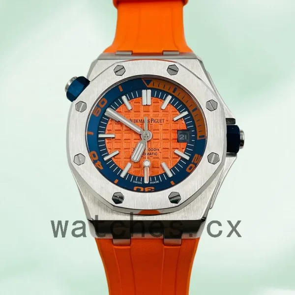 Audemars Piguet Royal Oak Offshore Men's 42mm 15710ST.OO.A070CA.01 Silver-tone Rubber Band - Image 2