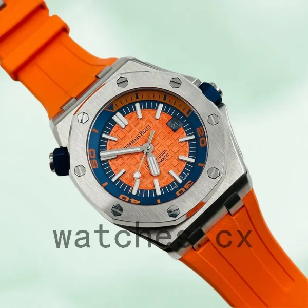 Audemars Piguet Royal Oak Offshore Men's 42mm 15710ST.OO.A070CA.01 Silver-tone Rubber Band - Image 3