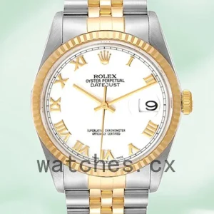 Rolex Datejust Men's 16233WRJ 36mm Black Dial Jubilee Bracelet