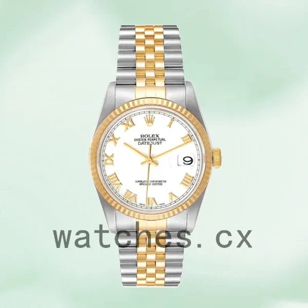 Rolex Datejust Men's 16233WRJ 36mm Black Dial Jubilee Bracelet - Image 2