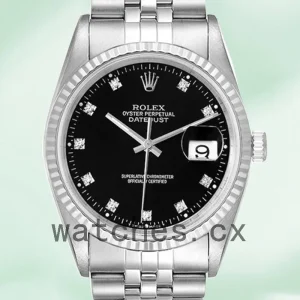 Rolex Datejust 36mm Men's 16234BKDJ Silver-tone