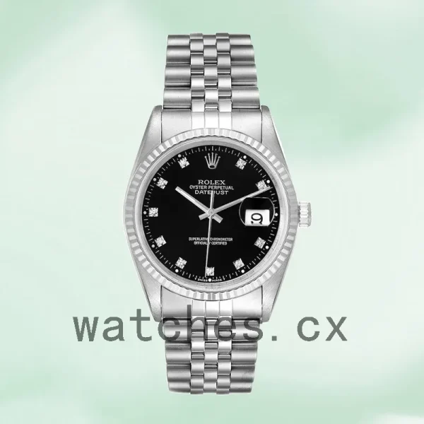 Rolex Datejust 36mm Men's 16234BKDJ Silver-tone - Image 2