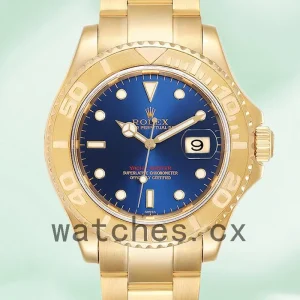 Rolex Yacht-master 16628BLSO 40mm Men's Blue Dial Gold-tone