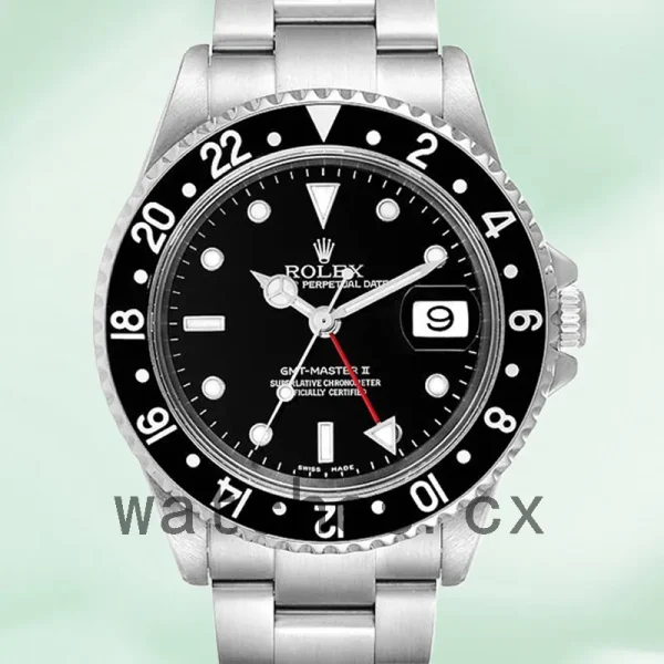 Rolex Gmt Master Ii Men's 40mm 16710BKSO Black Dial