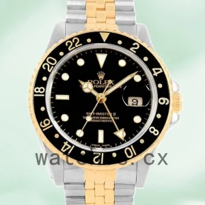 Rolex Gmt Master 40mm 16713BKSJ-1 Men's Black Dial Gold-tone