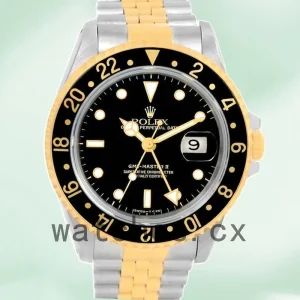 Rolex Gmt Master 40mm Men's 16713BKSJ Black Dial Jubilee Bracelet