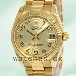 Rolex Datejust Men's 178278 31mm Gold-tone President Bracelet