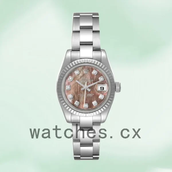Rolex Datejust Ladies 26mm 179174 Black Mother of Pearl Dial Oyster Bracelet - Image 2
