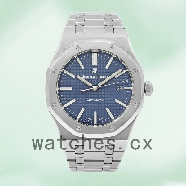 Audemars Piguet Royal Oak 15400ST.OO.1220ST.03 41mm Men's Blue Dial Bracelet - Image 2