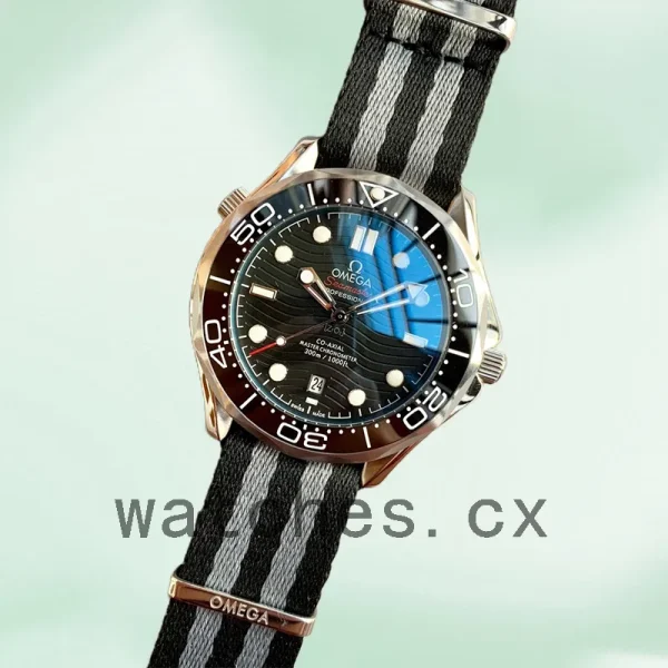 Omega Seamaster 210.92.44.20.01.002 Men 42mm Asian Movement Strap - Image 2