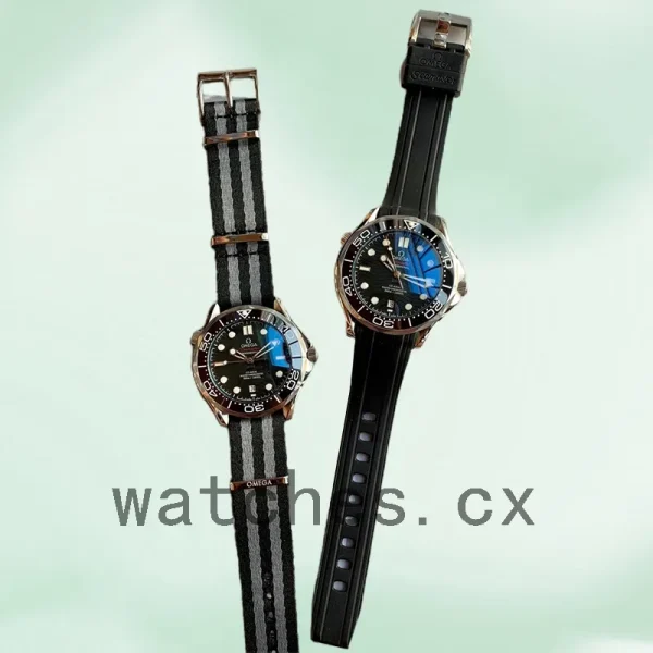 Omega Seamaster 210.92.44.20.01.002 Men 42mm Asian Movement Strap - Image 3