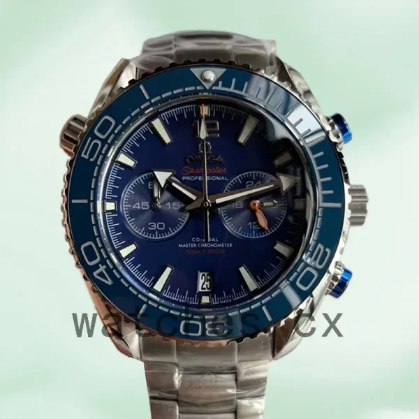 Omega Seamaster 44mm Men 215.20.46.51.03.001 Japanese Quartz Blue Dial - Image 6