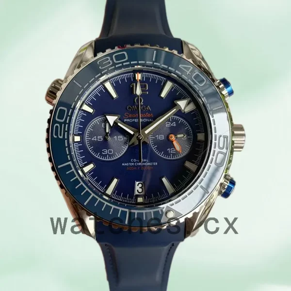 Omega Seamaster 44mm Men 215.20.46.51.03.001 Japanese Quartz Blue Dial - Image 5