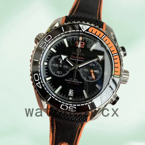 Omega Seamaster 44mm 215.32.46.51.01.001 Men Black Dial Strap - Image 2