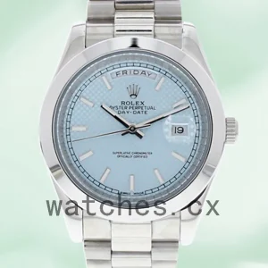 Rolex Day-date Men's 40mm m228206-0004 Blue Dial President Bracelet