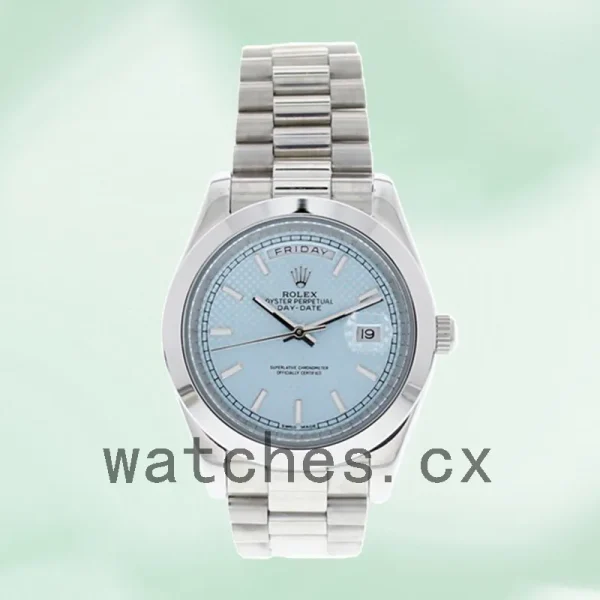Rolex Day-date Men's 40mm m228206-0004 Blue Dial President Bracelet - Image 2