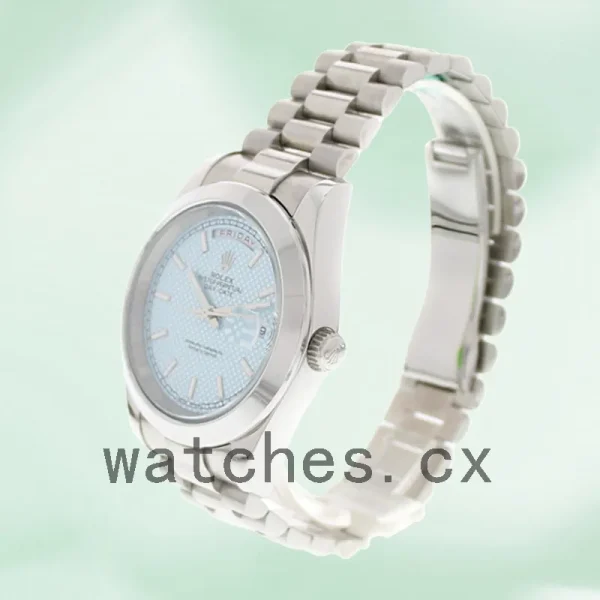 Rolex Day-date Men's 40mm m228206-0004 Blue Dial President Bracelet - Image 3