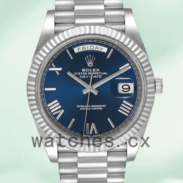 Rolex Day-Date Men's m228239-0007 40mm Silver-tone