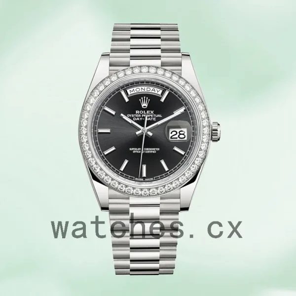 Rolex Day-Date Men's 40mm 228349BKSP Silver-tone - Image 2