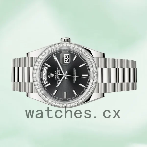 Rolex Day-Date Men's 40mm 228349BKSP Silver-tone - Image 3