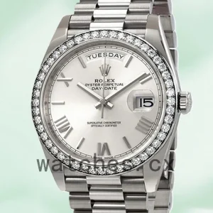 Rolex Day-Date 228349SRP 40mm Men's Silver-tone Silver Dial