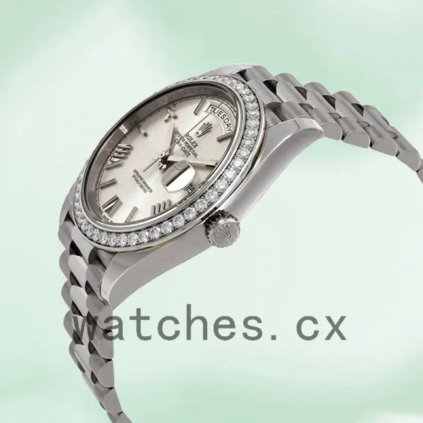 Rolex Day-Date 228349SRP 40mm Men's Silver-tone Silver Dial - Image 3