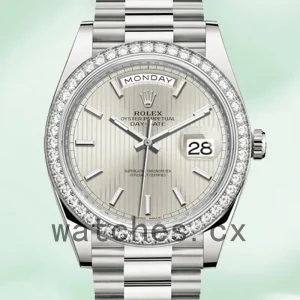Rolex Day-Date 40mm Men's 228349SSP Silver-tone Jubilee Bracelet