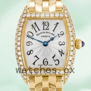 Franck Muller Cintrée Curvex 19mm Ladies 2500QZD Gold-tone